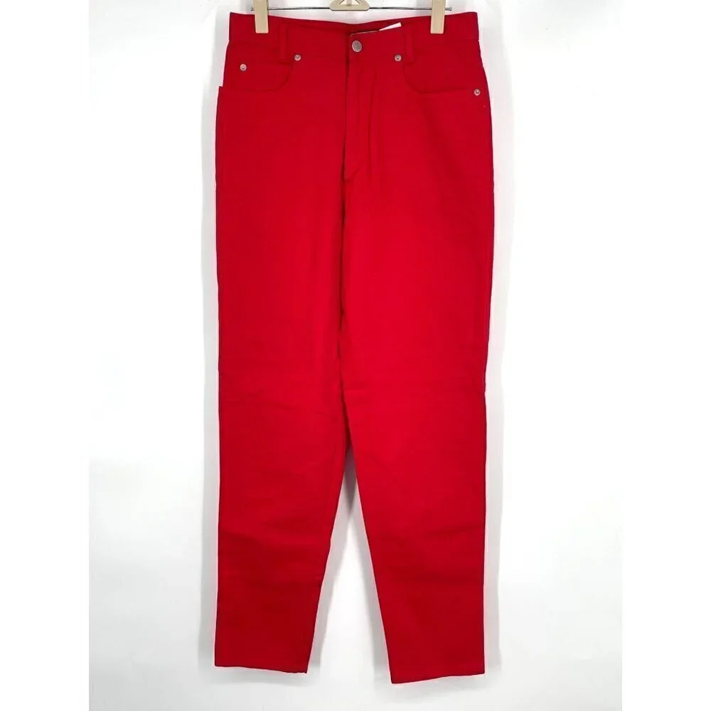 Vintage Memphis Red High Waisted Mom Jeans 28